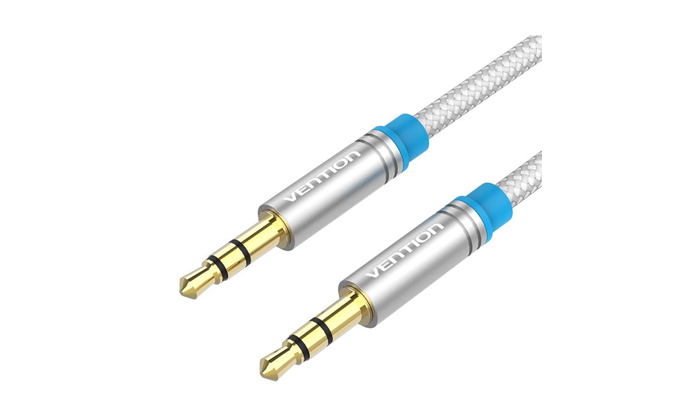 Vention P350AC200-W 3.5mm Male to Male Audio Cable 2M White Metal Type P350AC200-W