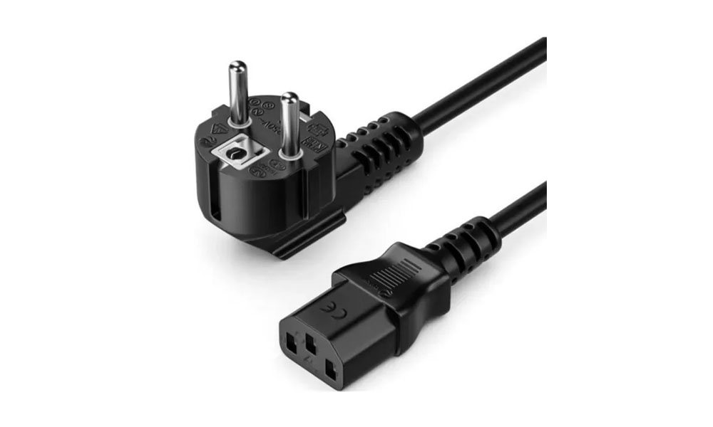 Vention ZCGBAC 3-Prong Power Cord 1.8M C13 Connector EU-Plug