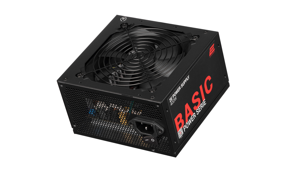 2E PSU Basic Power (400W), 80%, 120mm, 1xMB 24pin(20+4), 1xCPU 8pin(4+4), 3xMolex, 4xSATA, 1xPCIe 8pin(6+2) 2E-BP400-120APFC