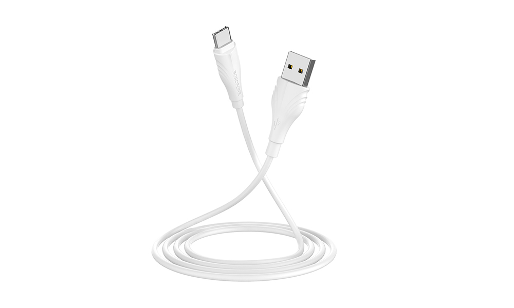 Borofone BX18 Optimal charging data cable for Type-C(L=2M) White