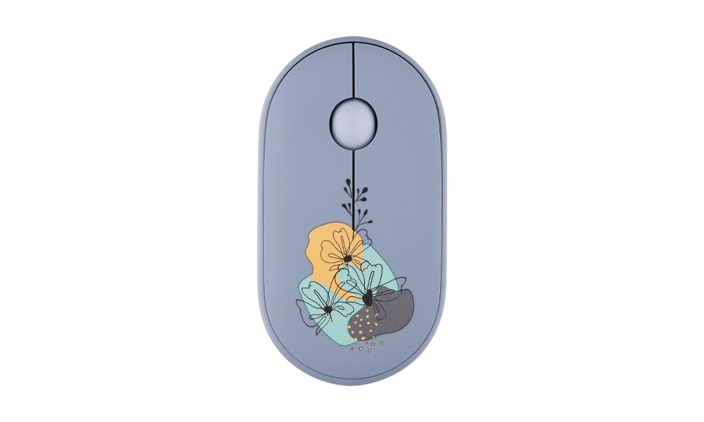 2E Mouse MF300 FLORA:MALLOW Silent WL BT, Blue 2E-MF300WFLORABL