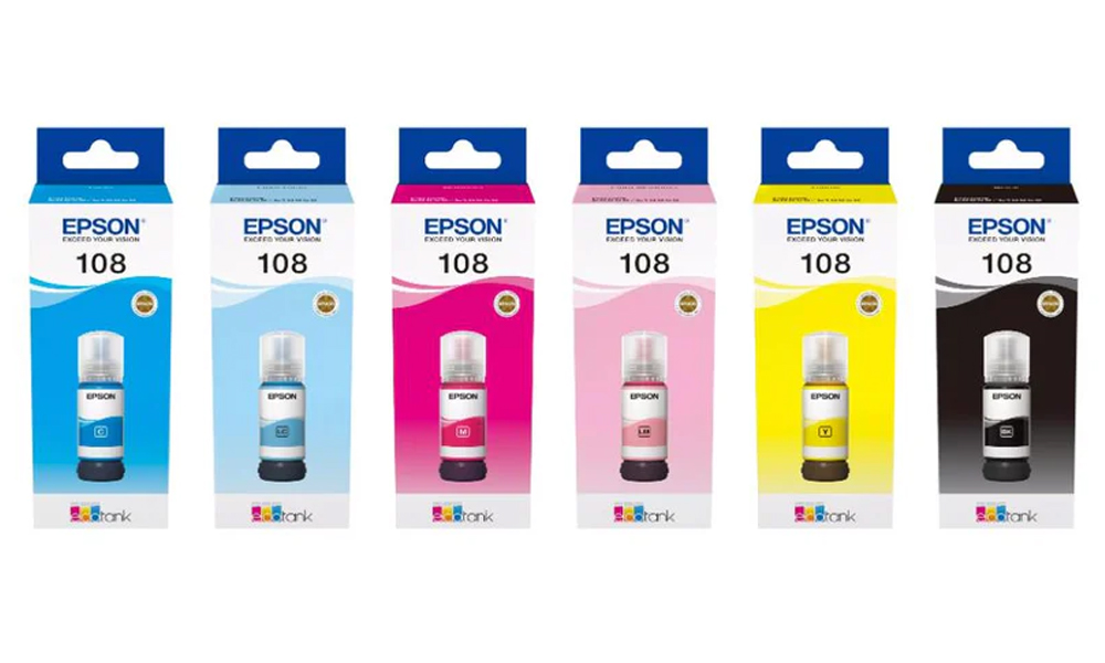 Epson 108 ECOTANK CYAN INK BOTTLE C13T09C24A