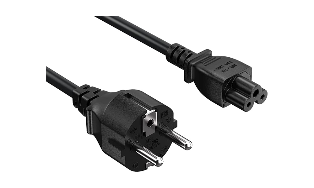 Vention ZCKBAC 3-Prong Power Cord 1.8M cable C5 Connector EU Plug