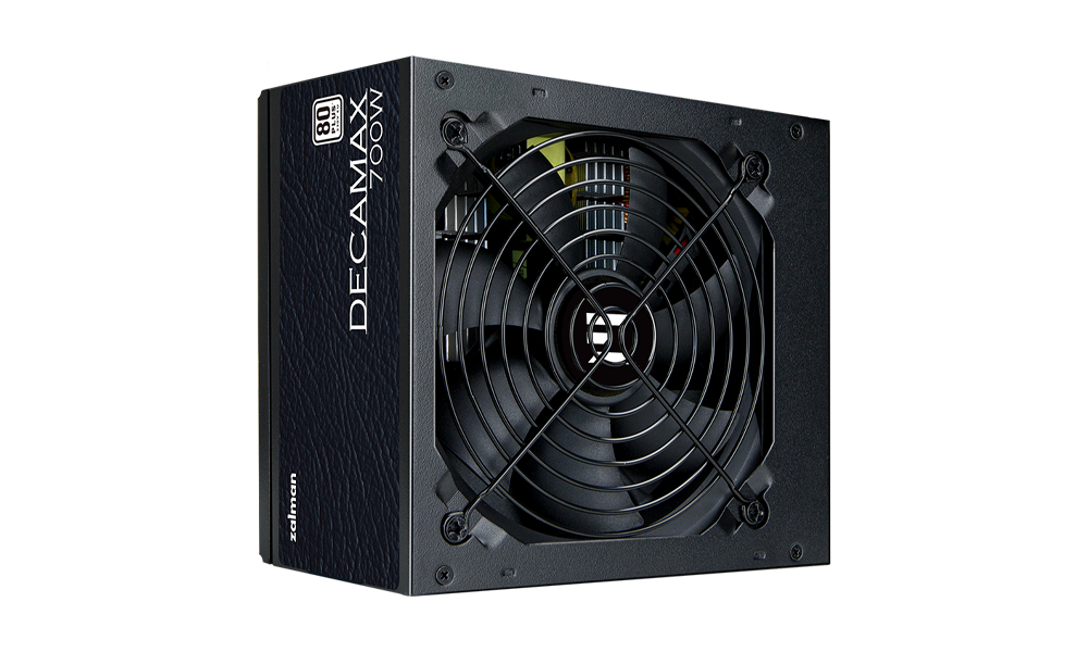 Zalman PSU Decamax (700W) 85%, 80 Plus, 120мм, 1xMB 24pin(20+4), 1xCPU 8(4+4)+4pin, 3xMolex, 6xSATA, 4xPCIe 8pin(6+2) ZM700-LX3