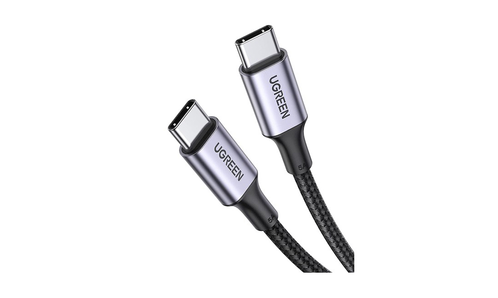 Ugreen US316 (70427) USB Type-C to Type-C 100W PD Fast Charging Cable, 1m, Black