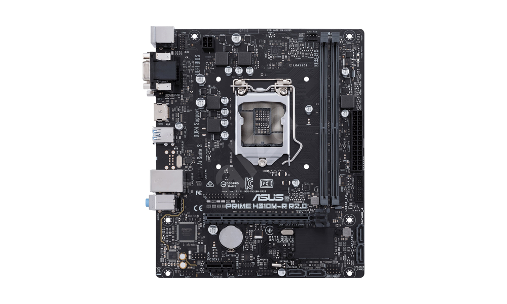 ASUS PRIME H310M-R R2.0 Motherboard | FCLGA1151 | H310 | 2x DDR4 | M.2 | mATX