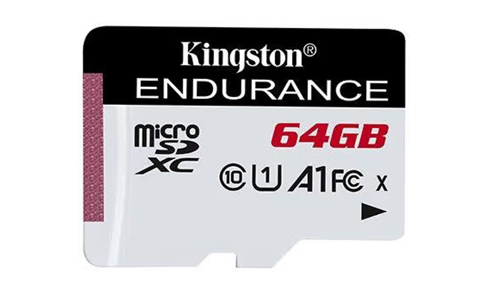 Kingston 64GB microSDHC Endurance 95R/30W C10 A1 UHS-I Card Only (SDCE/64GB)