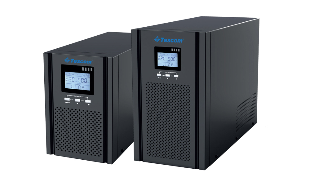 Tescom TEOS + 102 2KVA, ONLINE 1F/1F 4x12V/9AH TE102