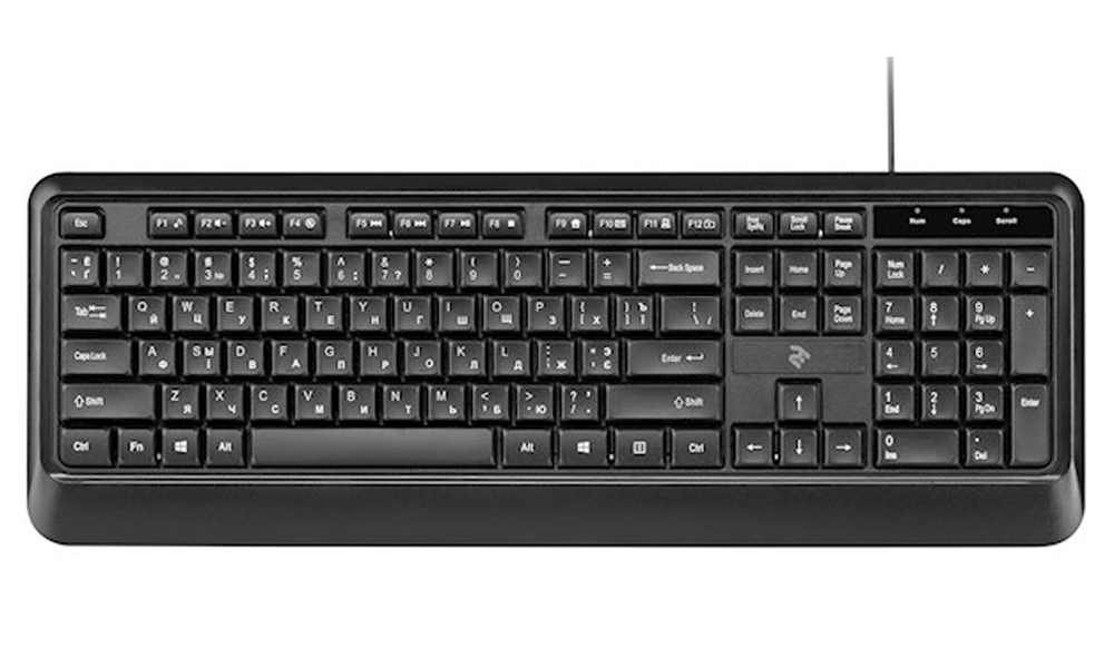 2E Keyboard KS130 USB Black 2E-KS130UB