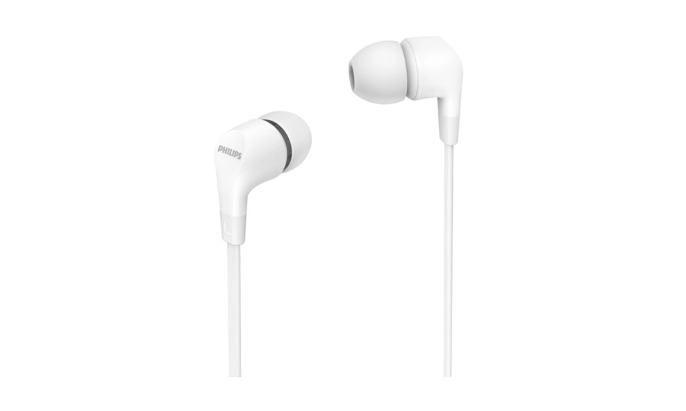 Philips TAE1105 In-ear Mic White Headphones TAE1105WT/00