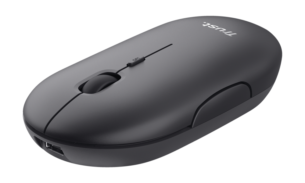 Trust PUCK WRL RCHRGABLE MOUSE BLK 24059