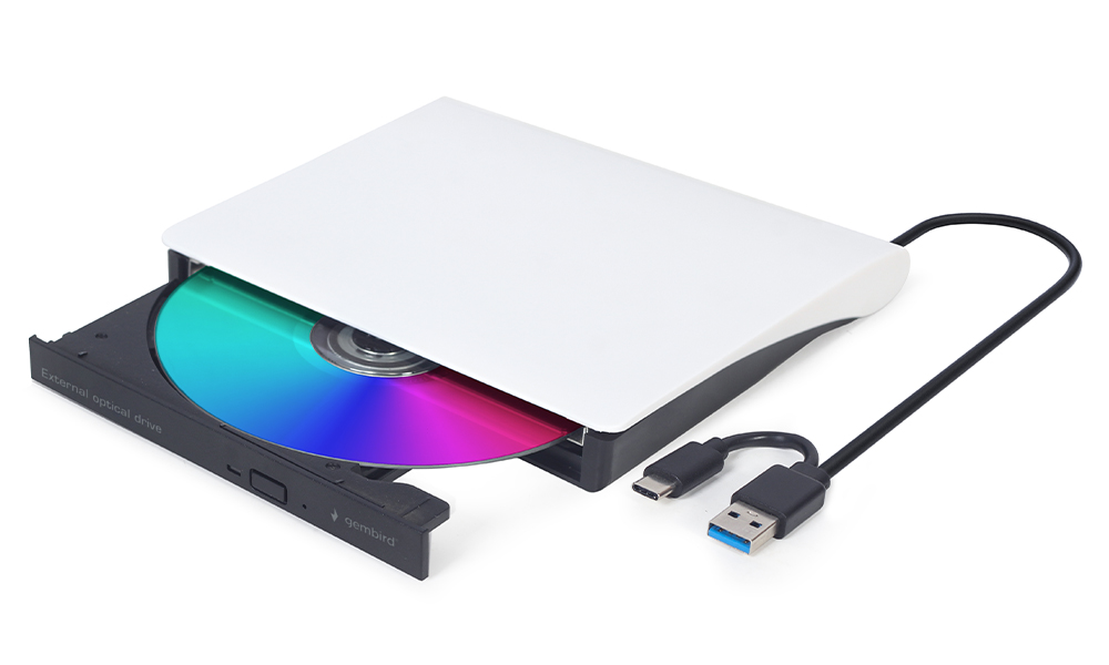 Gembird DVD-USB-031-BW External USB DVD drive Black/White