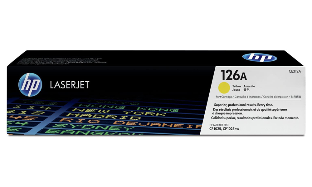 HP 126A Yellow LaserJet Toner Cartridge CE312A