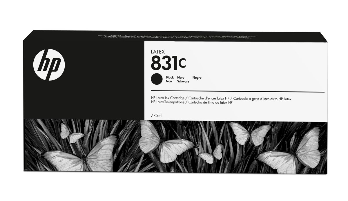 HP 831C 775-ml Black Latex Ink Cartridge CZ694A