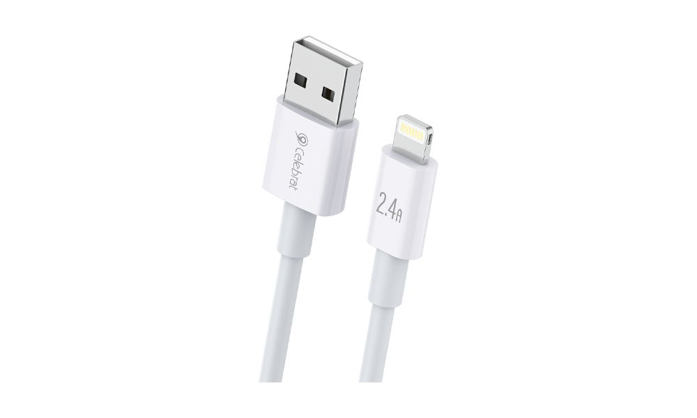 Celebrat CB-33 USB A-Lightning 1M 2.4A White