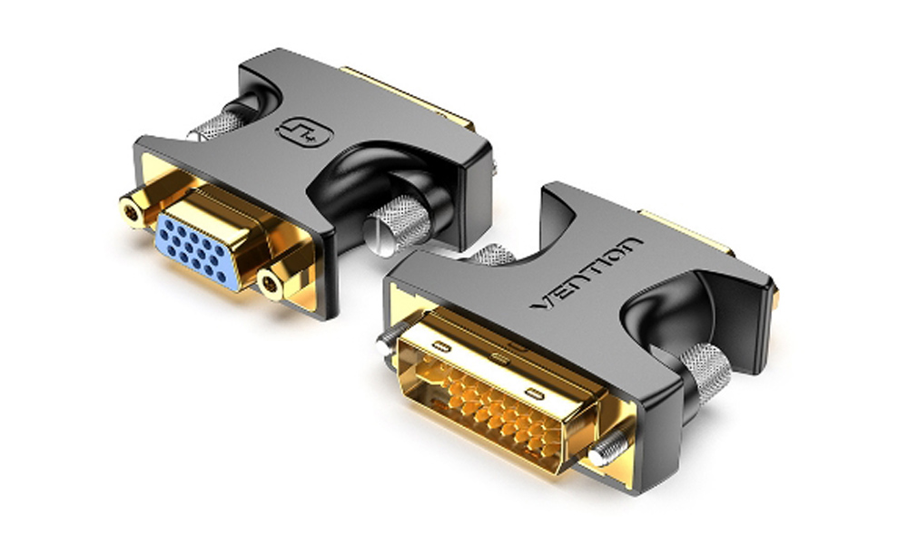 Vention ECFB0 DVI Male to VGA Female Adapter Black
