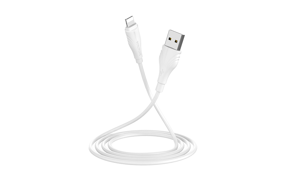 Borofone BX18 Optimal charging data cable for Lightning(L=2M) White