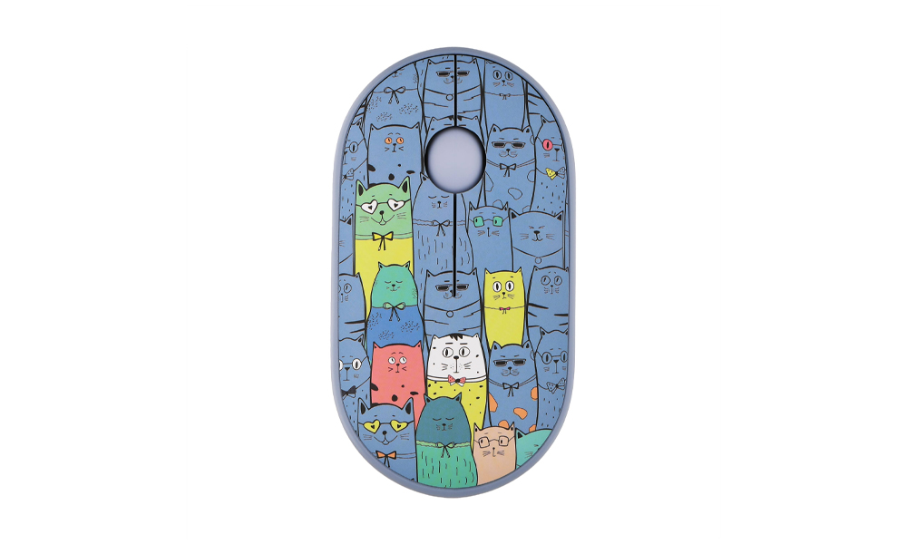 2E Mouse MF300 PETS:CATS Silent WL BT, Blue 2E-MF300WPETSBL