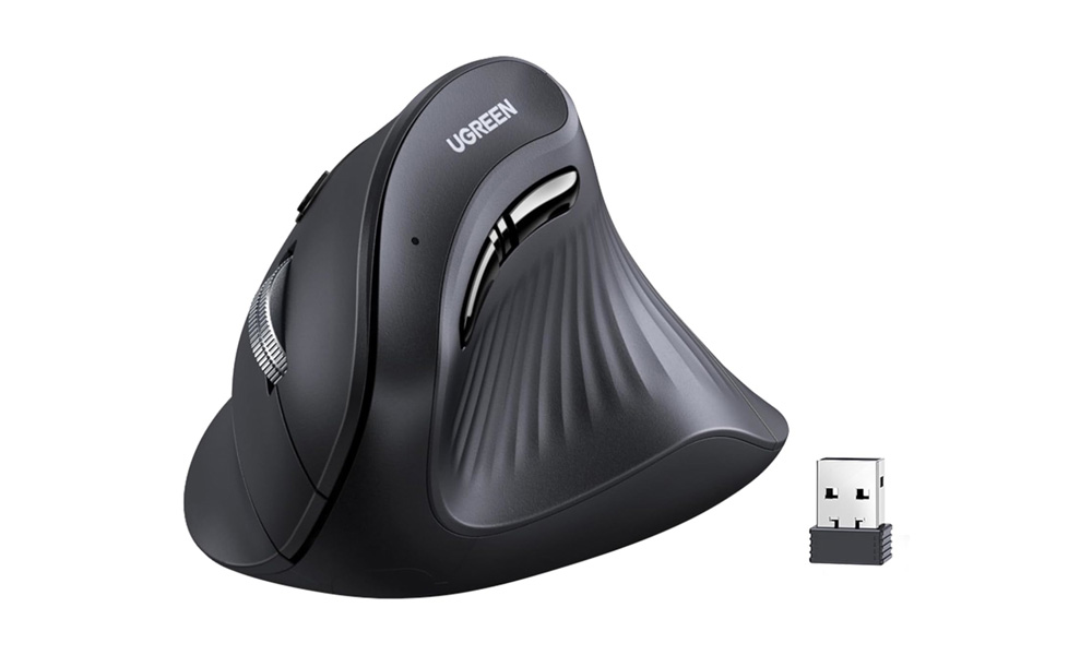 Ugreen MU008 (25444), Wireless, Bluetooth, USB, Mouse, Black
