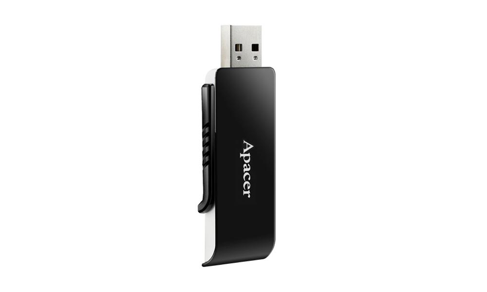 Apacer USB 3.0 Flash Drive AH350 32GB Black RP AP32GAH350B-1