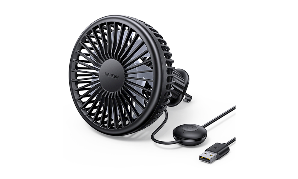 Ugreen LP436 (10421) Air Vent Car Electric Fan, Black