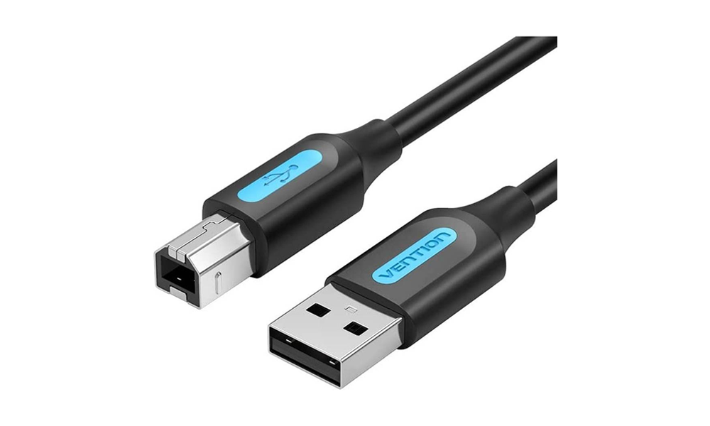 Vention COQBJ USB 2.0 A Male to B Male Cable 5M Black PVC Type