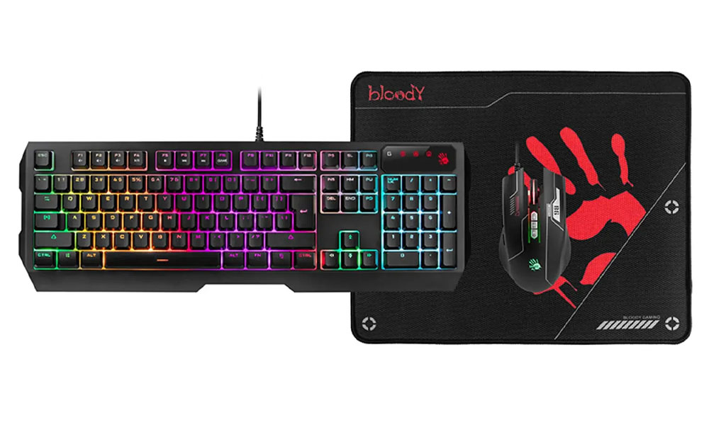 A4Tech Bloody B1700 Gaming Bundle Set Black
