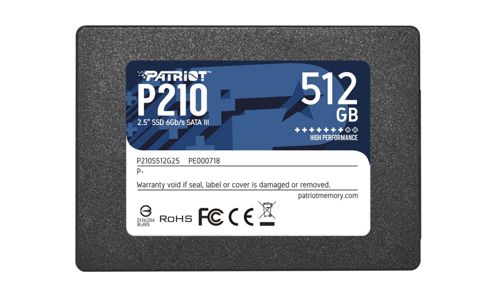 Patriot P210 SSD 512GB SATA3 2.5 - P210S512G25