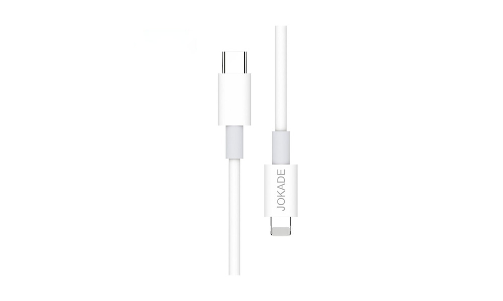 JOKADE JA016 QINGYA Series PD20W Fast Charge Data Cable (1 meter) (Type-C to Lightning) white