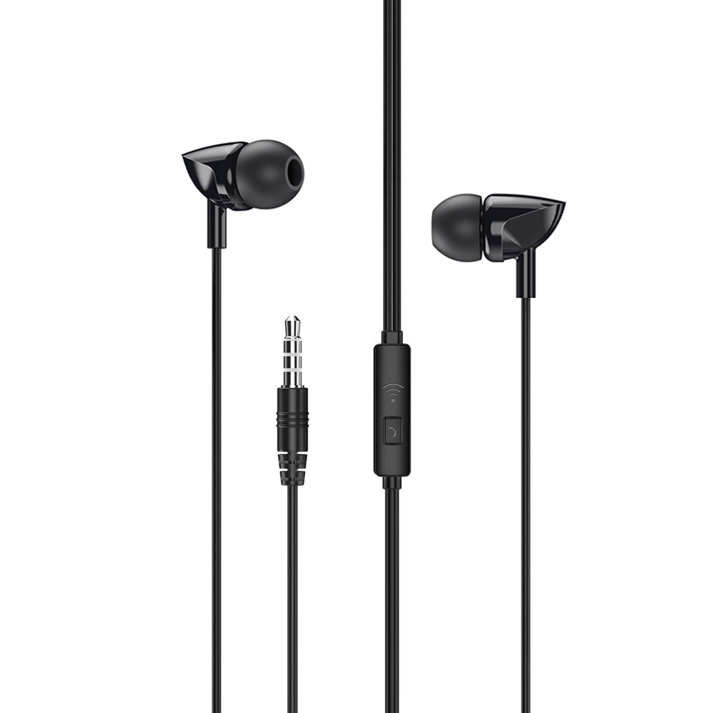 REMAX Wired Earphone For Calls & Music RW-106 black