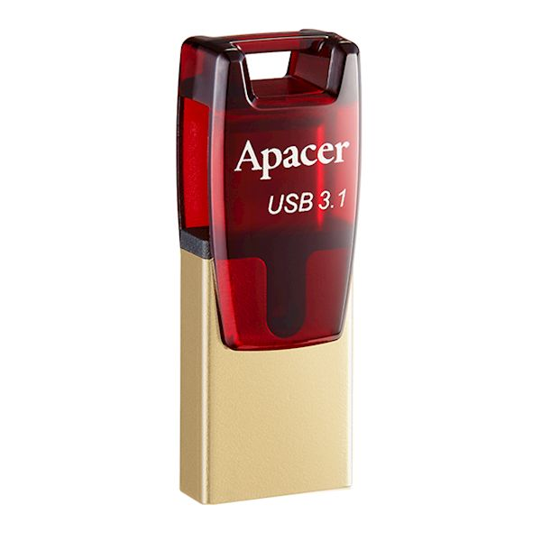 Apacer 32GB USB 3.1 Type-C Dual AH180 Red AP32GAH180R-1