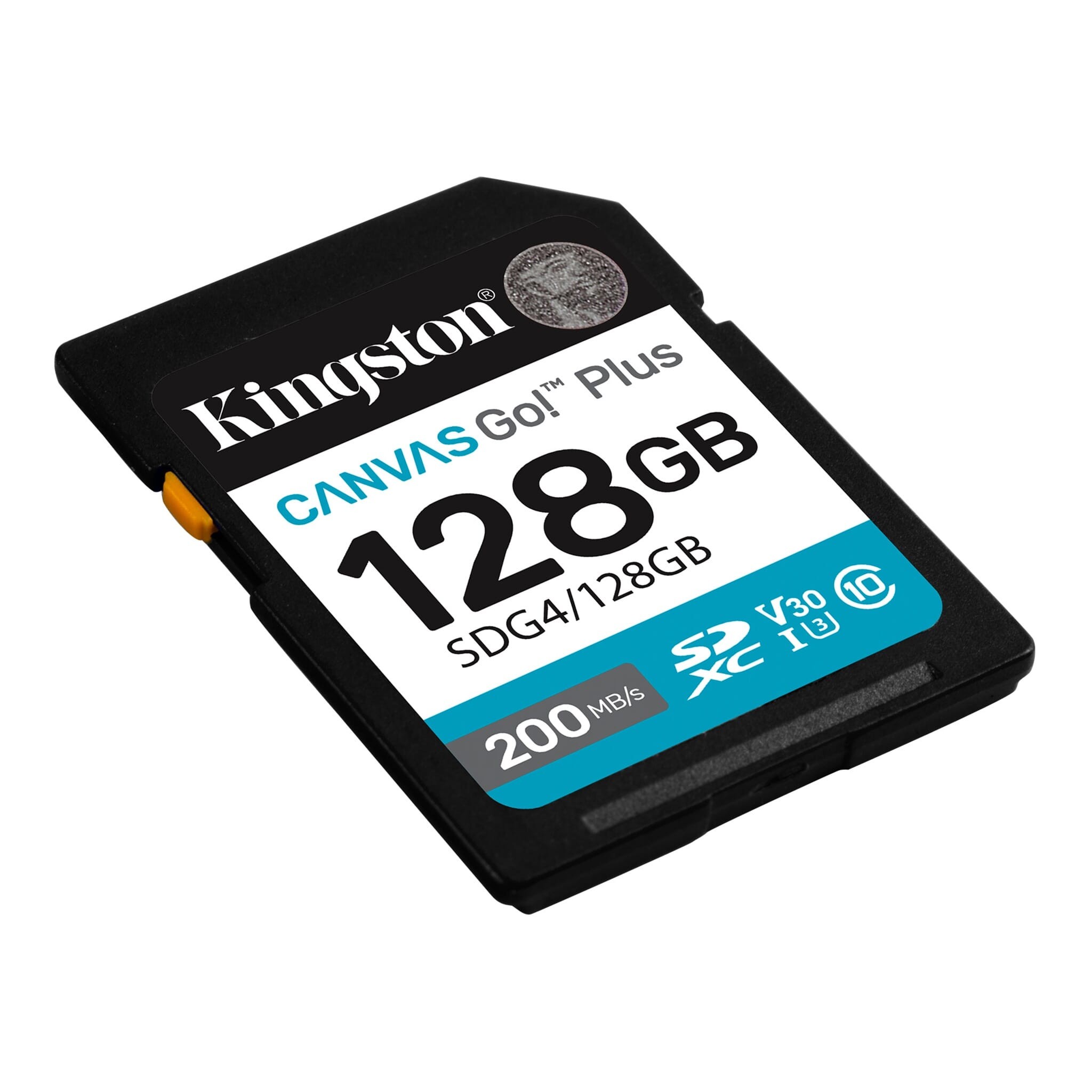 Kingston Canvas Go Plus 128GB SD Card | Up to 200MB/s | Class 10, UHS-I, U3, V30 | SDG4/128GB