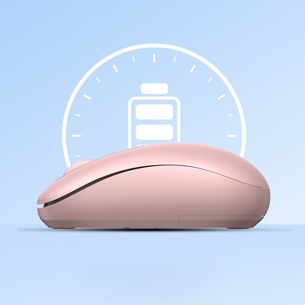 Ugreen MU105 (90686), Wireless, USB, Mouse, Cherry Pink