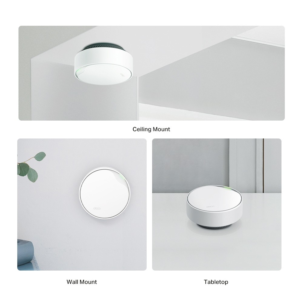 TP-Link, Deco X50-PoE(3-pack), Ceiling-Mount AX3000 Whole Home Mesh Wi-Fi 6 System with PoE