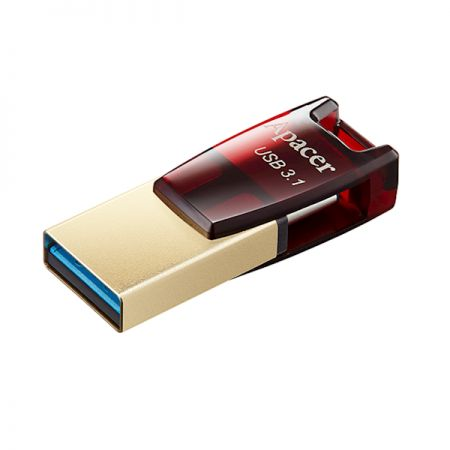 Apacer 32GB USB 3.1 Type-C Dual AH180 Red AP32GAH180R-1