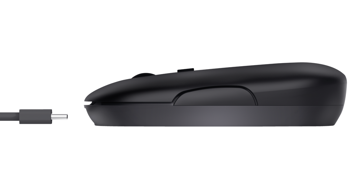 Trust PUCK WRL RCHRGABLE MOUSE BLK 24059