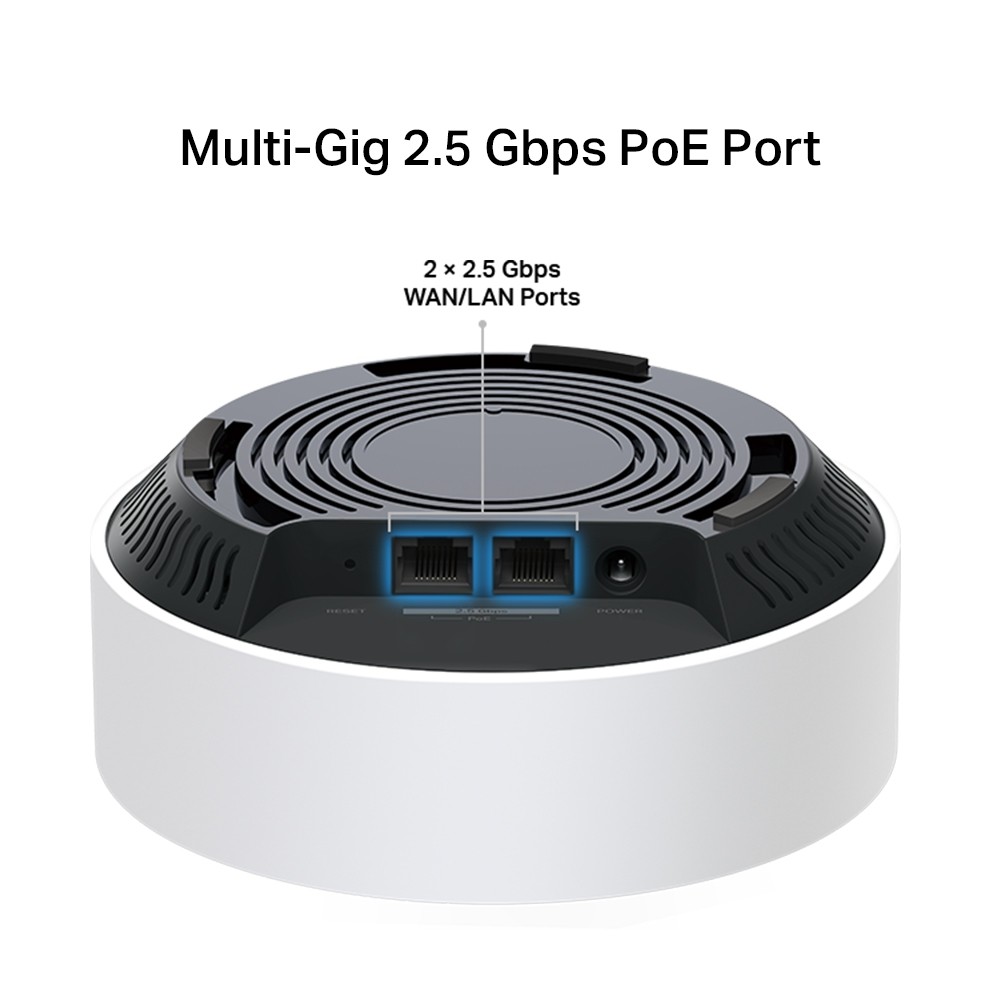 TP-Link, Deco X50-PoE(3-pack), Ceiling-Mount AX3000 Whole Home Mesh Wi-Fi 6 System with PoE