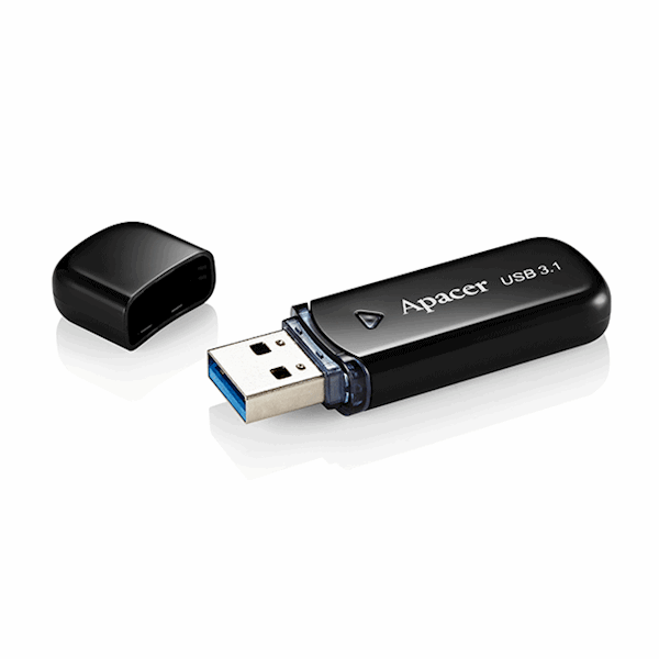 Apacer 64GB USB 3.1 AH355 Black AP64GAH355B-1