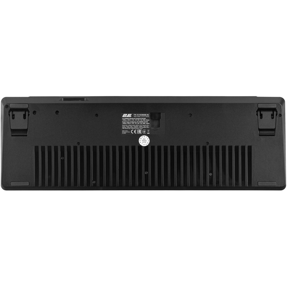 2E GAMING Membrane keyboard KG390 100key, USB-A/WL/BT, EN/UA, RGB, black 2E-KG390UBK-WL