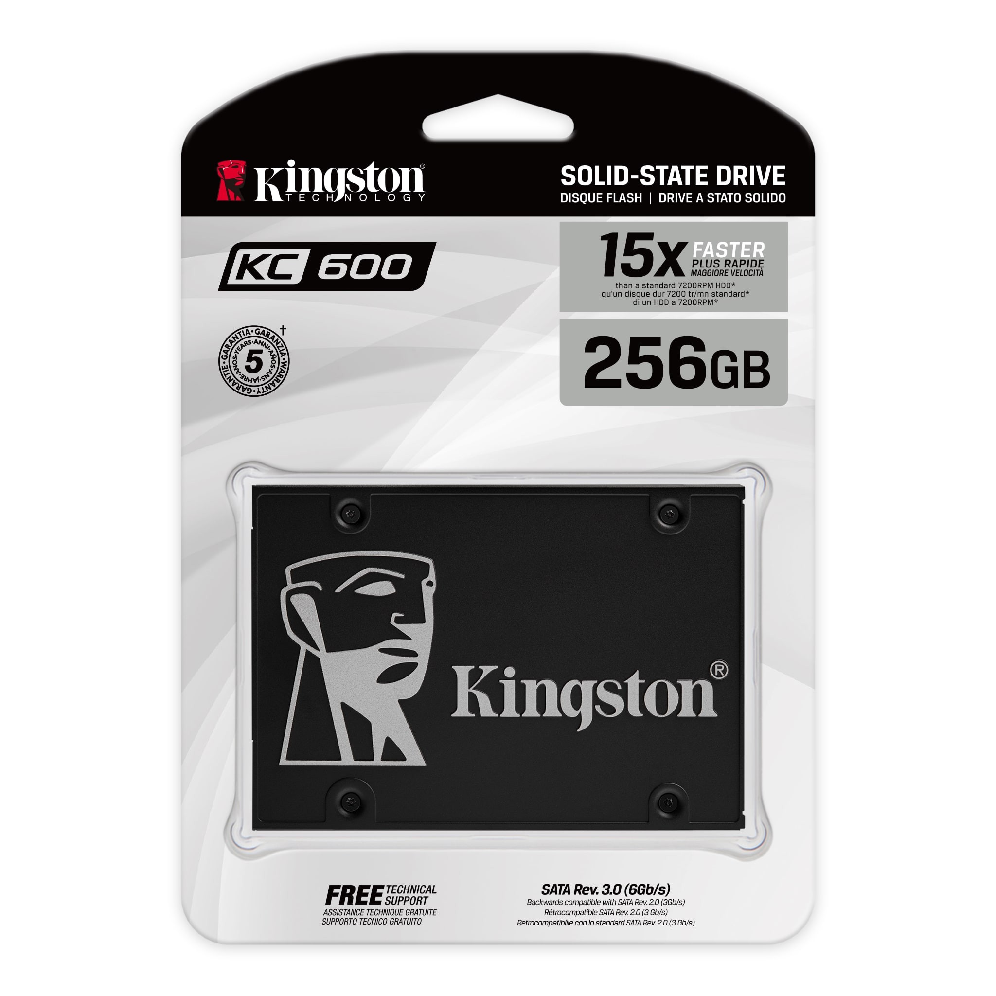Kingston SSD 2.5" KC600 256GB SATA 3D TLC SKC600/256G