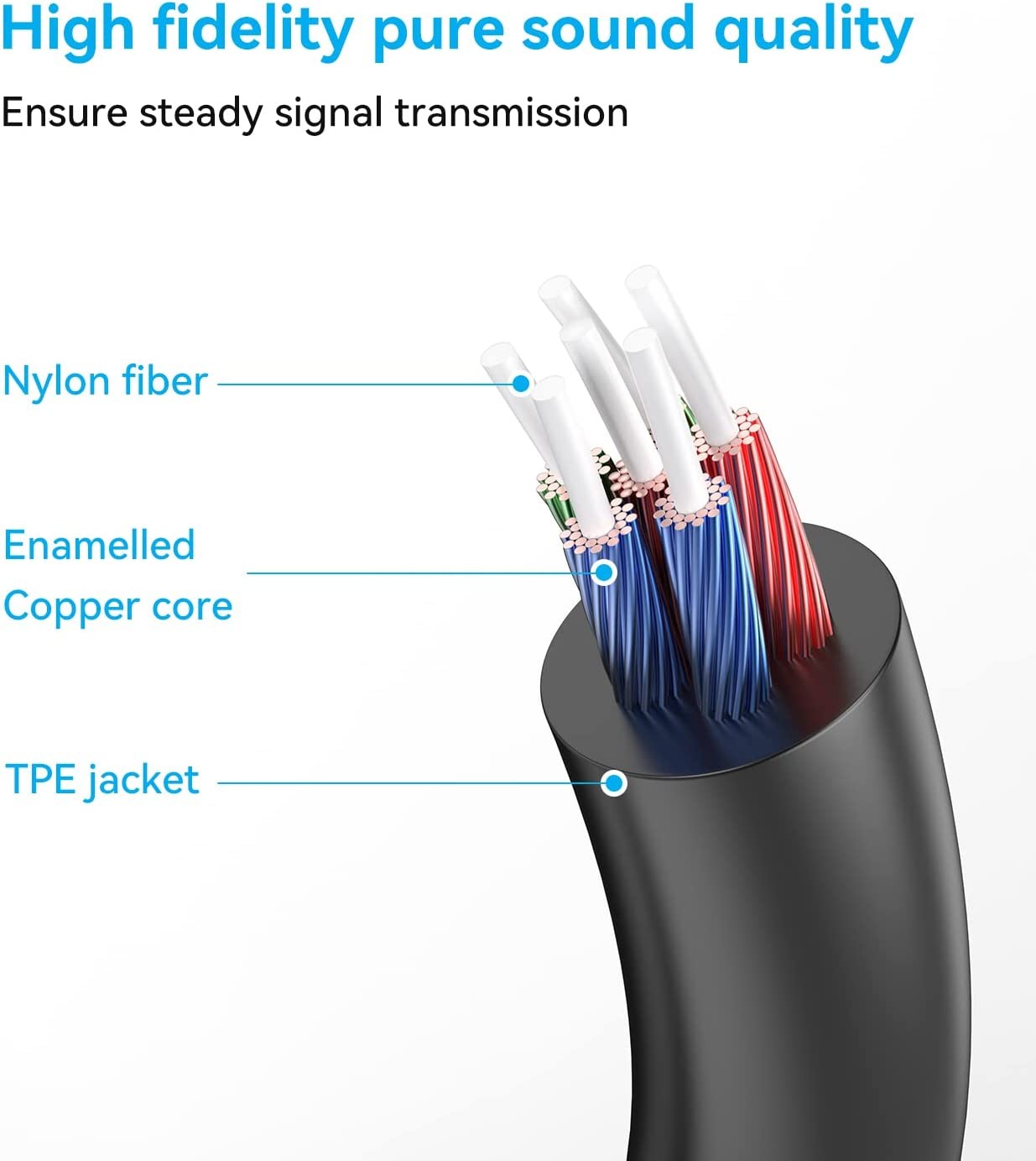 Vention Type-C to Dual 3.5mm Female Audio Cable | 0.3M Black Metal Type BGBBY