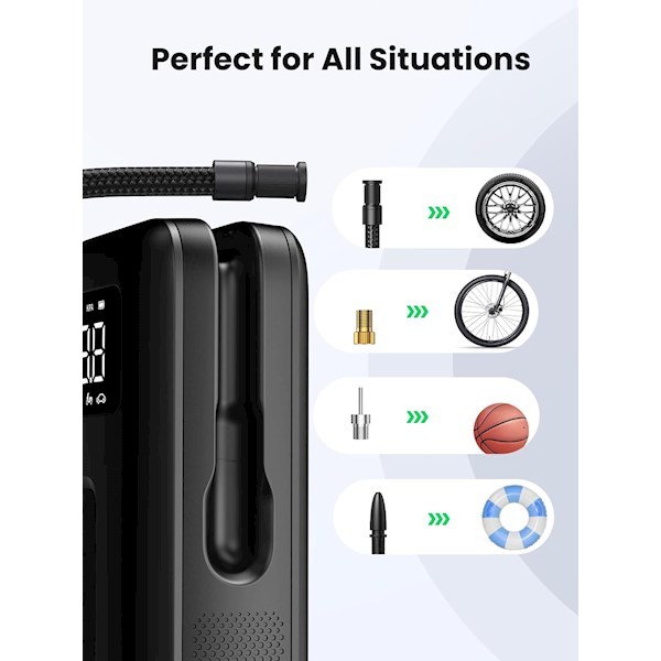 Ugreen CD259 (15951), Portable Air Compressor, Black