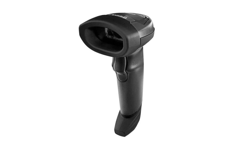 Zebra LI2208-SR Black Barcode Scanner with Stand | USB KIT: LI2208-SR00007ZZWW Scanner | CBA-U21-S07ZBR Shielded USB Cable | 20-61022-04R Stand | LI2208-SR7U2100SGW