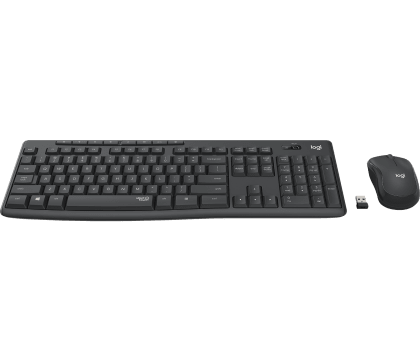 Logitech Wireless Desktop MK 295 Silent Combo Graphite 2.4GHZ Russian Layout ( L920-009807)
