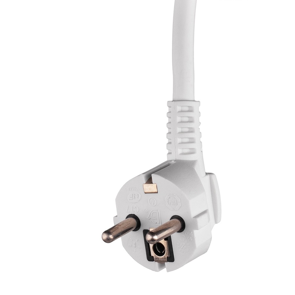 2E 5XSchuko switch, 3G*1.5mm2, 5м, white 2E-U05ES15M5
