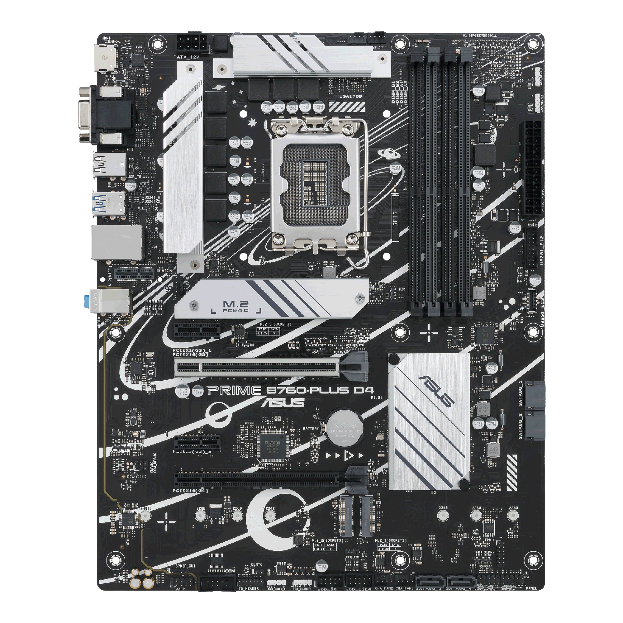Asus Motherboard PRIME B760-PLUS D4 s1700 B760 4xDDR4 M.2 HDMI D-Sub DP ATX 90MB1CW0-M1EAY0