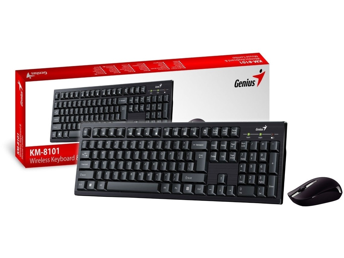 Genius Wireless Wireless Keyboard & Mouse Combo KM-8101