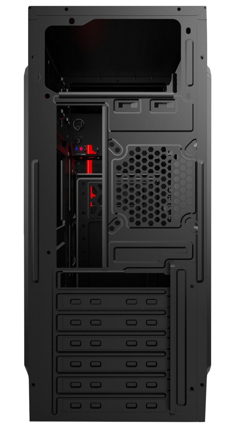 2E Computer case ALFA (E1903U-400)with PSU 2EATX400, MidT,2xUSB2.0,1xUSB3.0, steel (side panel), black 2E-E1903U-400