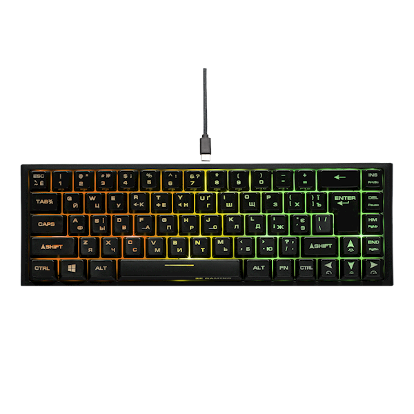 2E GAMING Keyboard KG360 | RGB | 68key | Wireless | Black | Ukr | 2E-KG360UBK