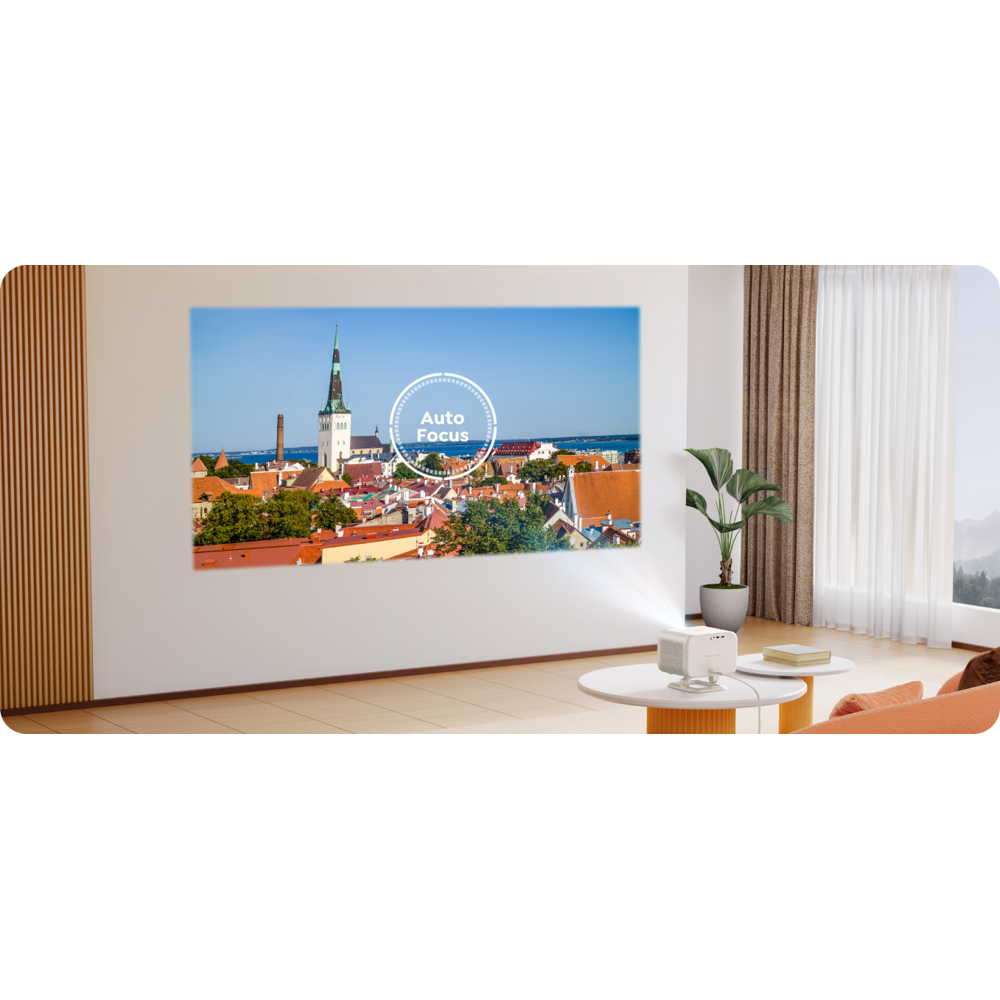 Yaber L2 Plus Home Cinema, LCD Projector, FHD 1920x1080, 700lm, JBL Speakers, White